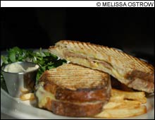 Aquitaine’s pressed-duck and Gruyère sandwich